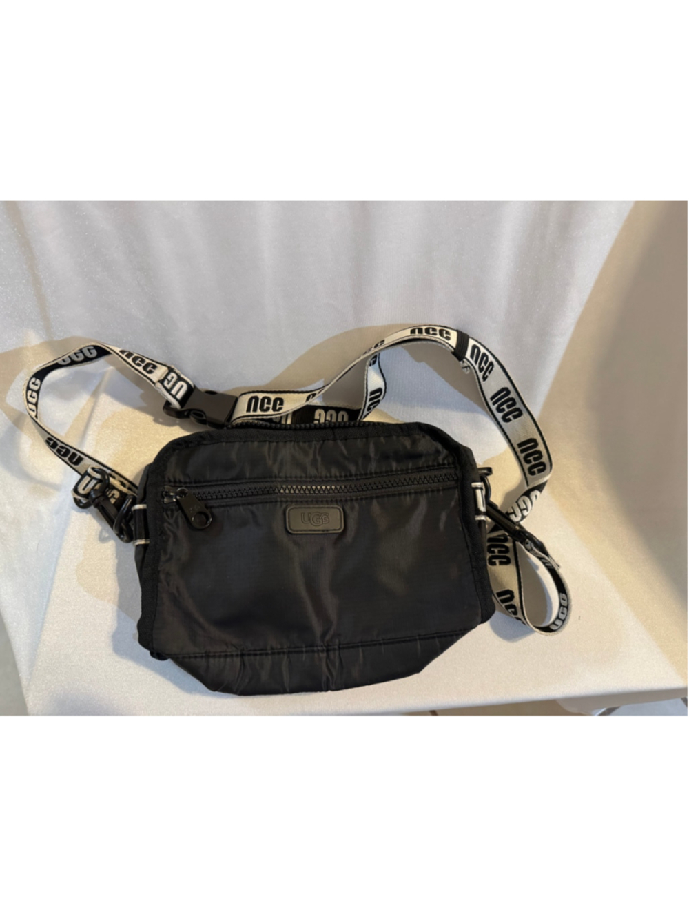 Women's UGG Crossbody Bag One Size Black and White